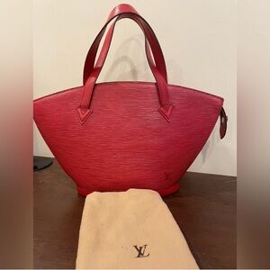 EUC Red Epi Saint Jacques LOUIS VUITTON Leather Tote
